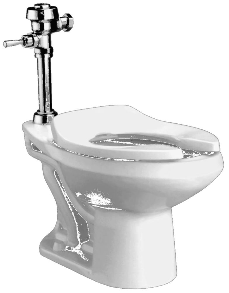 A.S. 1.1/1.60 GPF Madera
Elong. Floor Mount Flush
Valve Toilet 