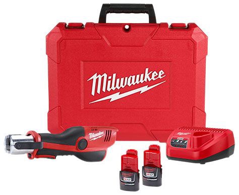 2473-20 Milwaukee M12 Force Logic Press Tool; 2 Batt &amp;