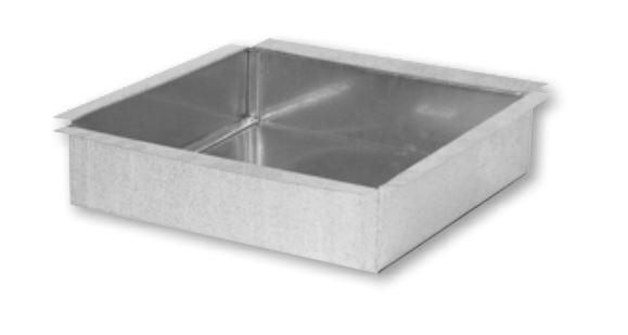 Gray Metal 16x16x3-1/2 Return
Pan