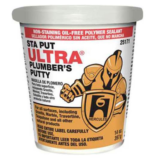 25173 Hercules STA PUT Ultra
Putty for use on Marble (3
lb) 12/CS