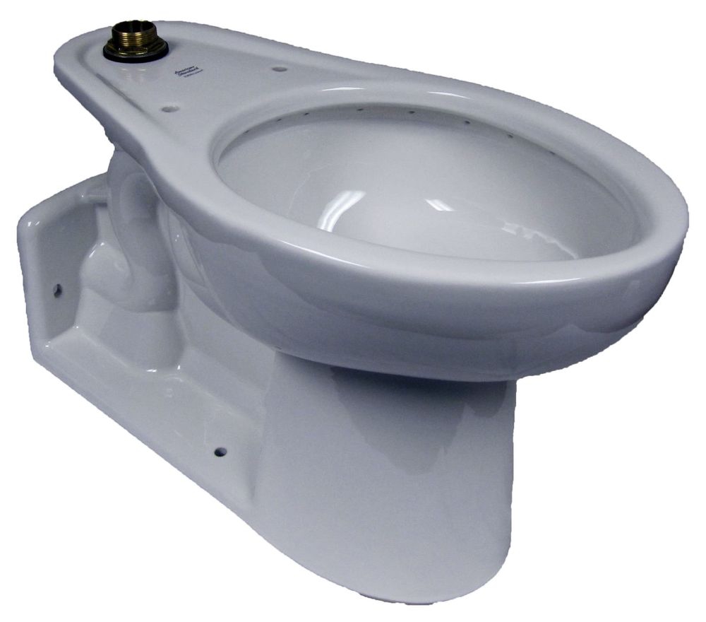 A.S. NEW Yorkville 1.1/1.6 GPF
ADA Floor Mounted Back Outlet
Bowl, elongated, For P.A. 
Toilet-White
[18]