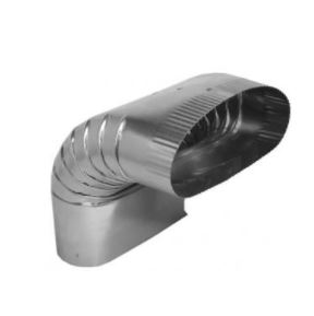 Gray Metal 5&quot; Vertical Oval
Elbow