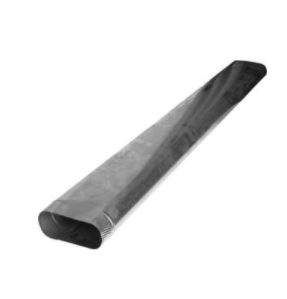 Gray Metal 5&quot; x 100&quot; Oval 
Pipe[5/BUNDLE] 5X100