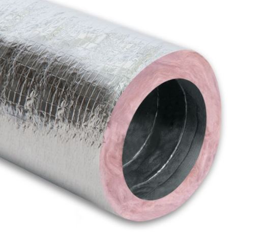 6&quot; X 25&#39; Silver Coated (R6) Flexible Insulated Duct