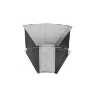 Gray Metal 10x8 Slide/Drive Longway Trunk Angle horizontal
