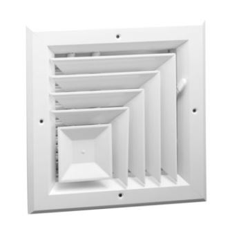 Hart &amp; Cooley A505MS Ceiling Diffuser 2-Way Corner 10&quot;x10&quot;