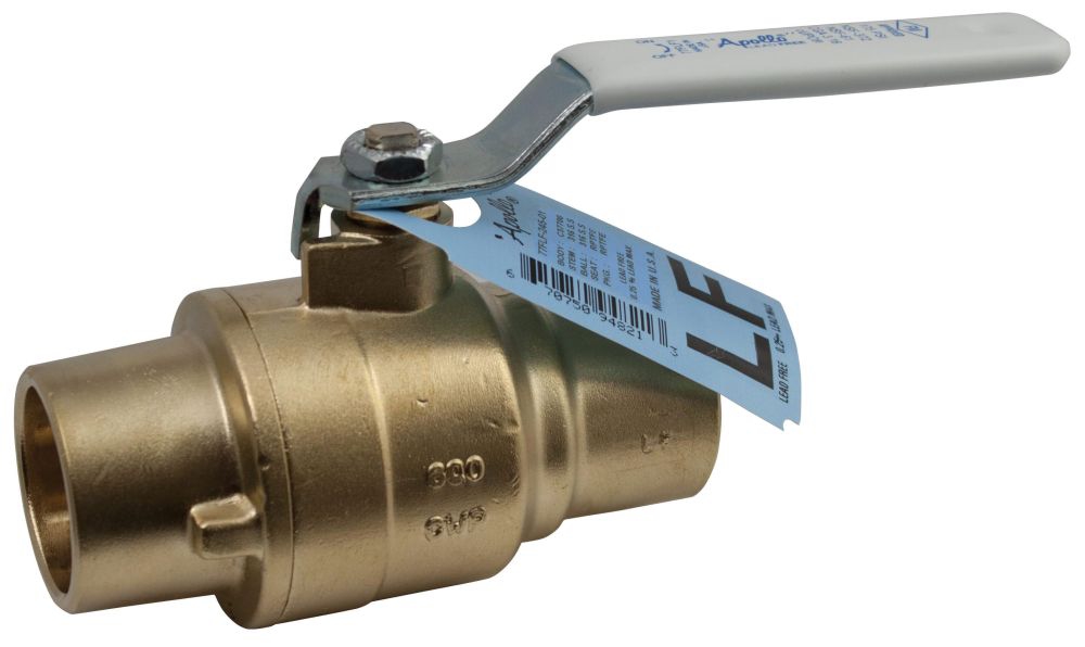 1&quot; CxC Solder Full Port Forged Brass Ball Valve -