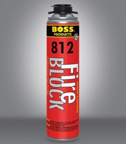 Boss Products #812 FireBlock 
Foam w/ Genius Gun [Firestop] 
20oz can