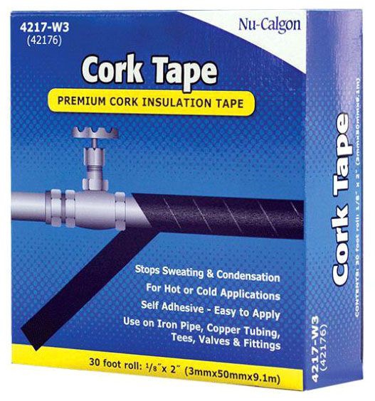 Nu-Calgon 4217-W3 INSULATION
TAPE, CORK TAPE 12X1 CS
(2&#39;&#39;X1/8&#39;&#39;X30&#39; EA)