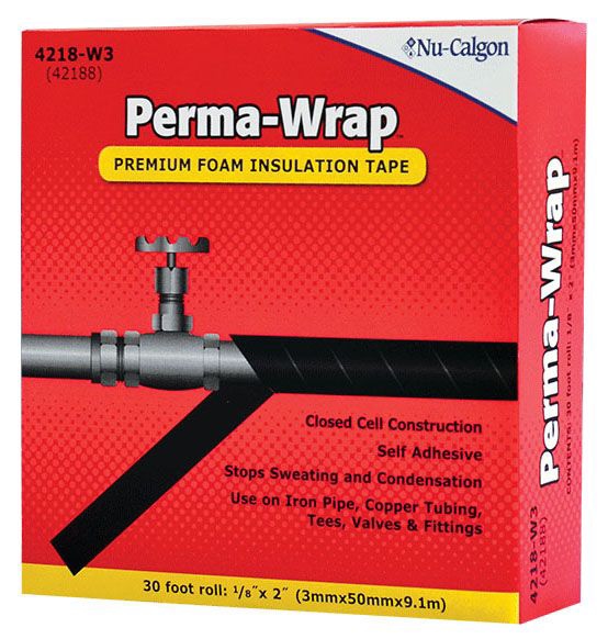 Nu-Calgon 4218-W3 INSULATION
FOAM TAPE, PERMA-WRAP 12X1