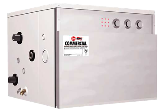 Rheem E10-45-G SEE EXTERNAL
REMARKS FOR VOLTAGE, 3PH,
45kw, 10 GAL, 21-1/2W X
21-3/4D- 17+6&quot; legs H, U Ctr
Com Elec Wtr Htr 124#.
Electric Booster.