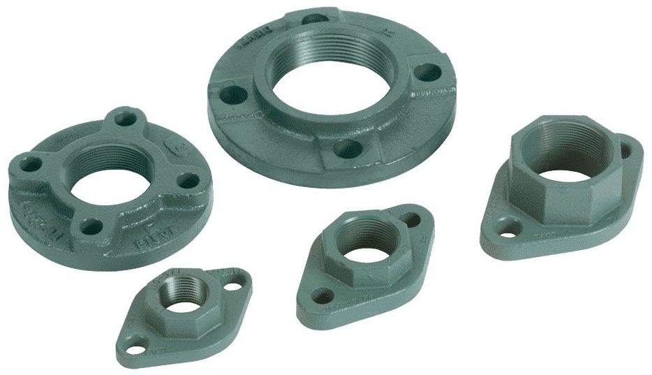 110-254 Taco Freedom Flange,
1-1/2&quot; NPT Cast Iron (Pair) 2
Flanges, 4 Nuts/Bolts