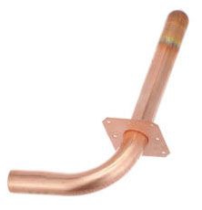 Copper Elbow Stub-Out 90 w/Wall Plate, 1/2&#39;&#39; 19786