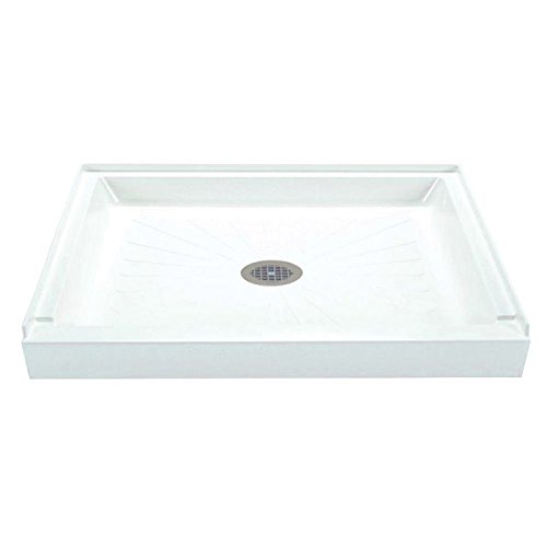 3442M Mustee Shower Floor 34x42 W/Builtin Drain White